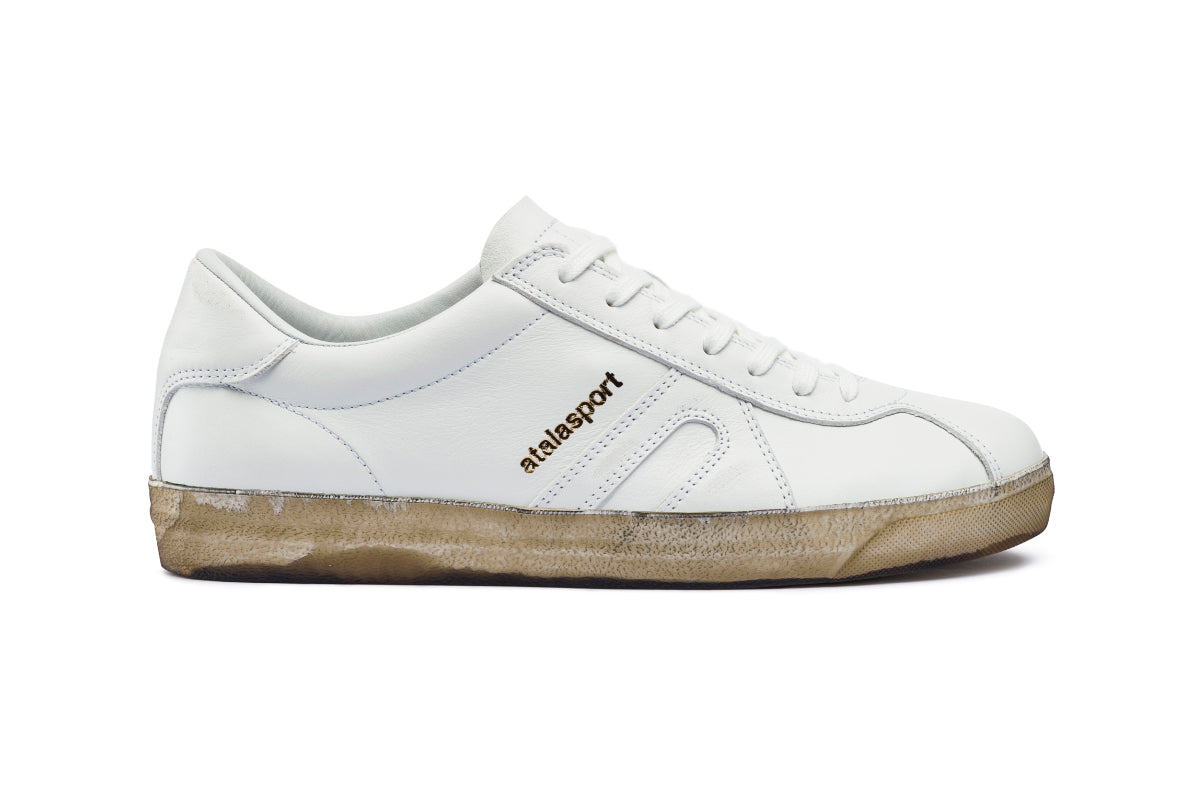 Star Leather - White Mono / Sand