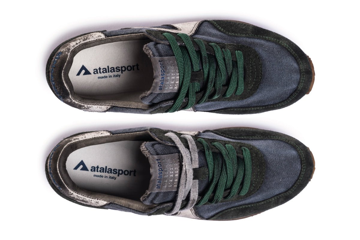 Super Canvas Dirty - Blue Denim / Forest Green - atalasport