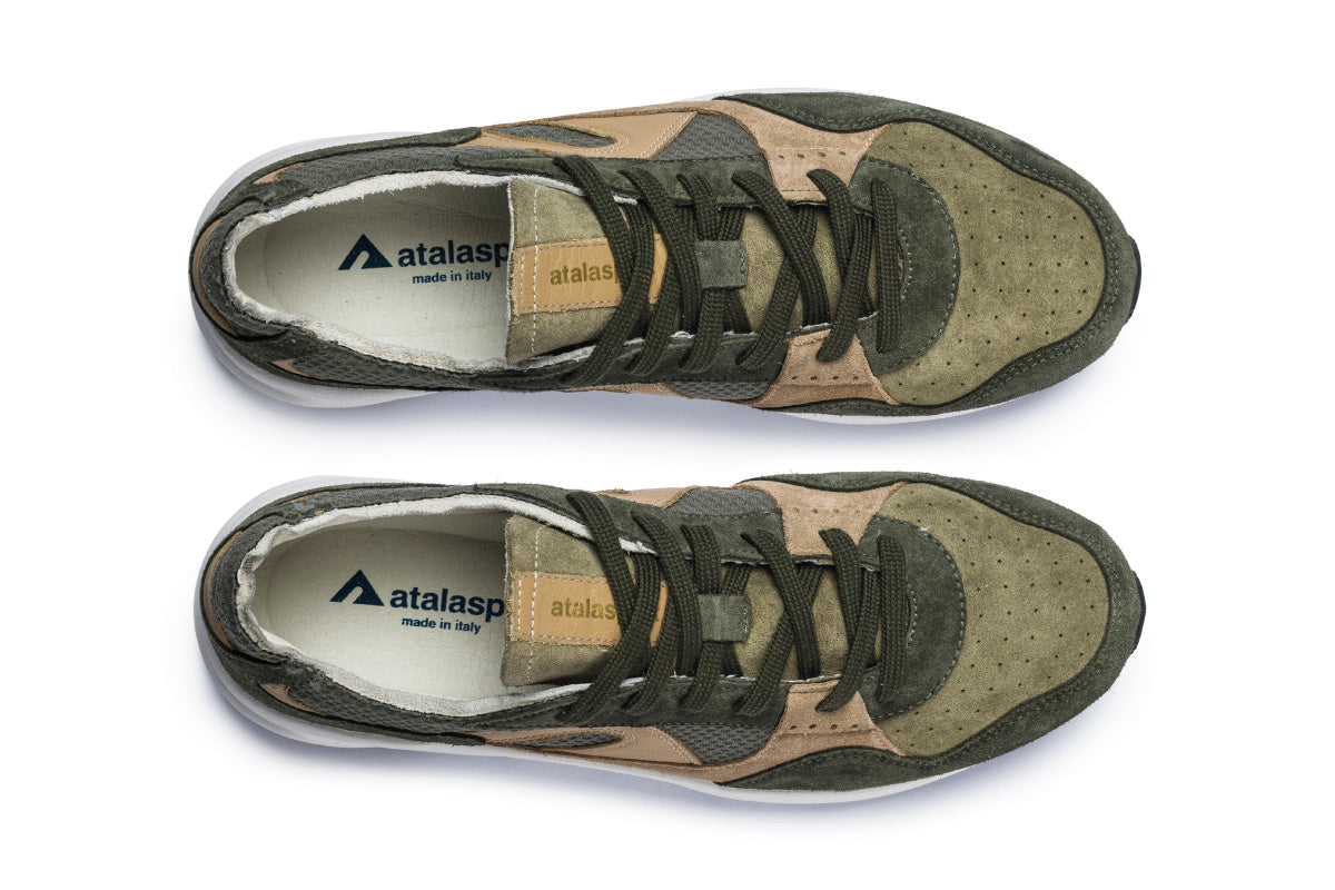 F300 Leather Vibram - Military Green