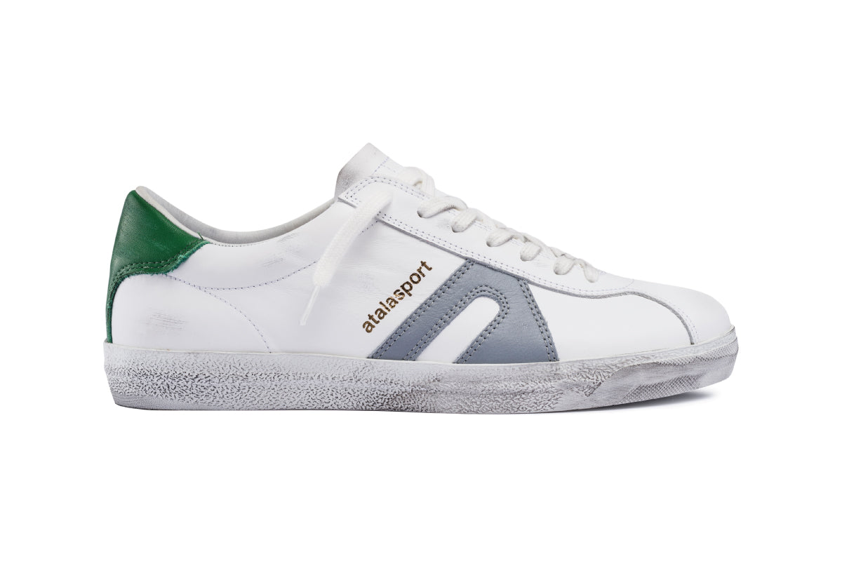 Star Leather - White / Polvere & Green Ray