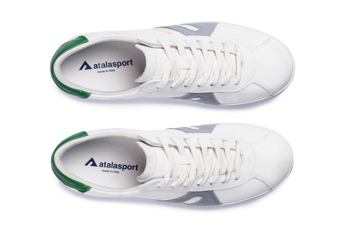 Star Leather - White / Polvere &amp; Green Ray