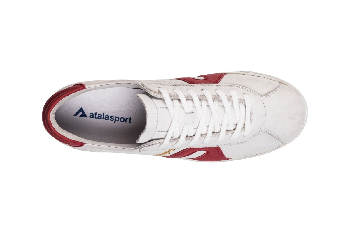 Star Leather - White / Ruby Red - atalasport